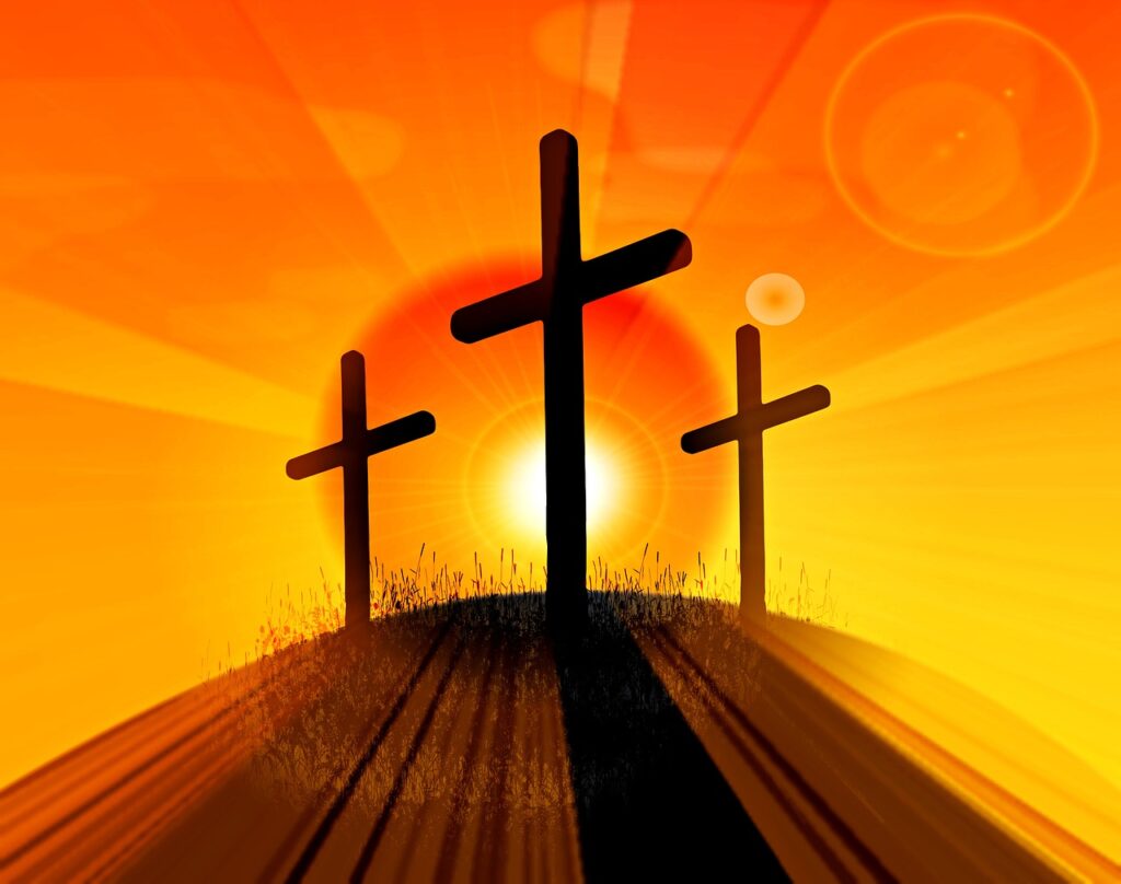 easter cross, 3 crosses on hill, jesus resurrection-4022879.jpg